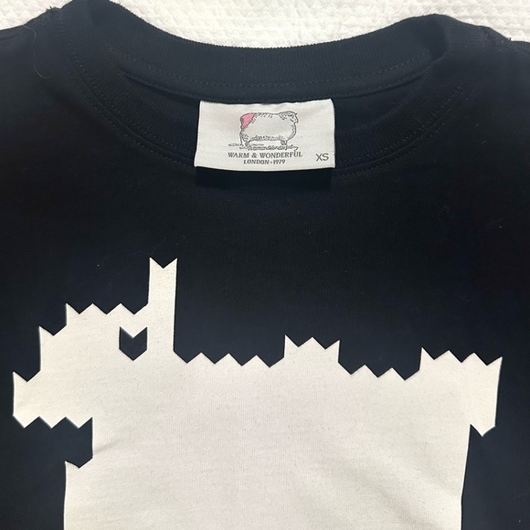 Warm & Wonderful x Rowing Blazer Cropped Sheep Tee - Black XS - Picture 5 of 7